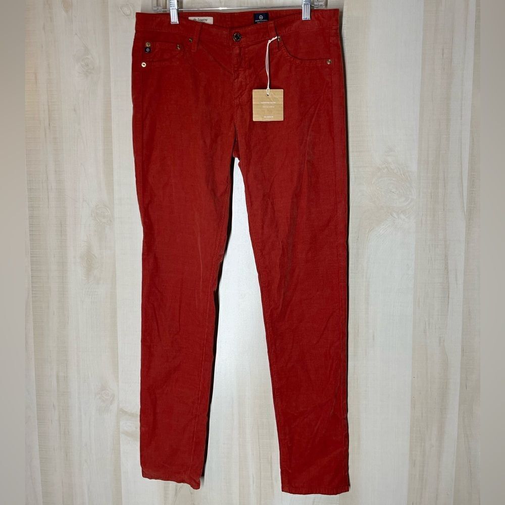 AG‎ Adriano Goldschmied the legging corduroy rust color pants, size 32r New
